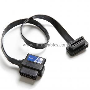 bbfly-A9 OBD II OBD2 16 Pin Splitter Extension 1x Male and 2X Female Extension Cable Adapter (2FT/60CM)