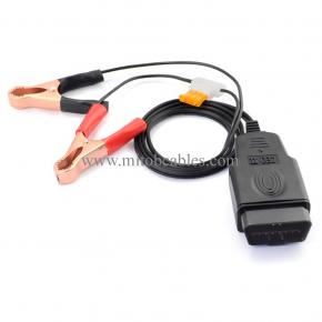 Electric Car Battery Replacing Tool Helper Auto Computer Power-Off Memory Cable Car ECU Memory Saver OBD Battery Replacemnt Kit Black