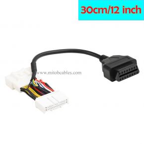 1ft Feet 30cm/12 OBD2 Scanner Adapter USB Connector Harness Diagnostic Scanner Splitter Cable