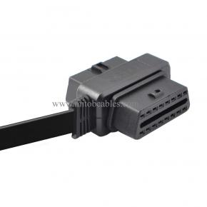 30cm OBD II OBD2 16 Pin Car Diagnostic Splitter Cord Male to Dual Female Extension Cable Adapter