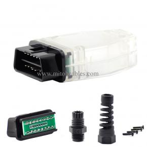 Auto Car OBD2 16 Pin Connector, 16 Pin Male Connector Adapter, Standard 16 Pin Male Plug, OBD Shell, OBDII PCB Diagnostic Tool (Black)