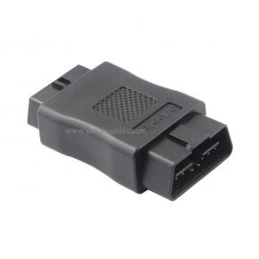 OBD2 OBDII Full 16 Pin Male to Female OBD Cable Splitter Converter Adapter for Diagnostic Port Extender (Black)