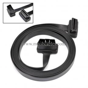 3M/9.8Feet Ultra Flat Low Profile 16 Pin Male to Female OBDII OBD2 Extension Cable Car Diagnostic Extender Cord Adapter