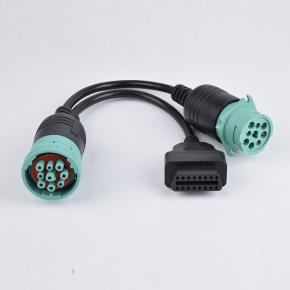 For Cummins Diagnostic Cable Plug Inspection Cable Plug 9-Pin Connector J1939-9PIN Connector