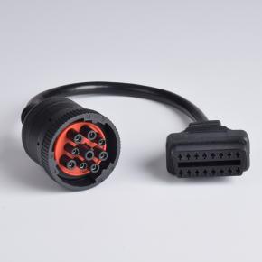 For Cummins 9pin to OBD 16pin Connection Cable