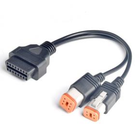 OBD OBDll connecting cable for Honda Motorcycle 16pin to 4pin+6pin pin cable