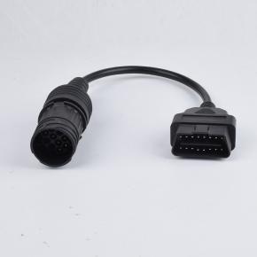 For BMW 10Pin Male to OBD2 Adapter Cable