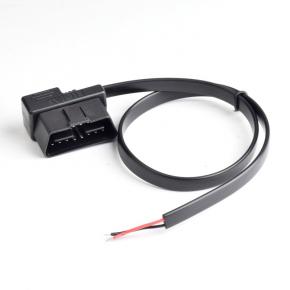 OBD16Pin connector male power open cable flat cable OBD2 Cable30cm-1.5cm connecting cable