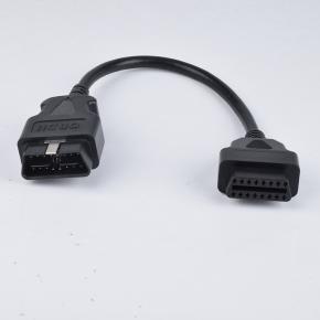 Car OBD extension cable male to female 16 core energized 16PIN OBD2 diagnostic tool extension cable with metal buckle