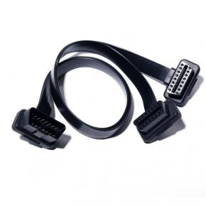 Automotive OBD2 elbow one to two adapter cable one to two extension cable OBD2 flat cable connecting cable 16 pins 16 core