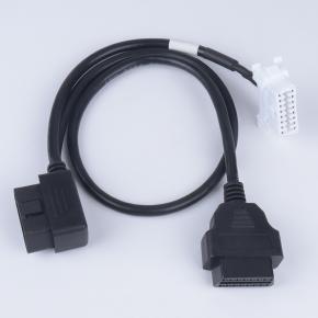 Automotive OBD2 one-part-two extension cable Toyota Japanese original interface OBD connecting cable special harness 16 core