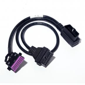 For car OBD2 one-part-two extension cable Volkswagen Audi Skoda connecting cable OBD interface modification