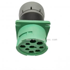 Green 9pin J1939 Type 2 to 6pin J1708 Adapter